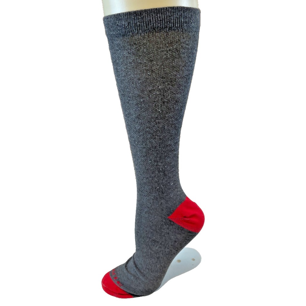 NWOT Oracle Charcoal/Red Mid Calf Cycling Socks sz Lg